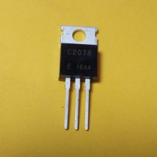 2SC2078, Транзистор біполярний, NPN, Ic=3А, Vceo=75В, Vcbo=80В, Pd=10Вт, hFE= 25...200 [TO-220]