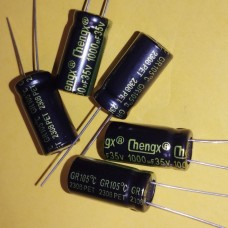 1000mkf 35v 105°C електроліт Chengx GR low impedance 10*20
