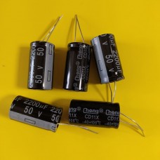 Конденсатор електролітичний 2200uF 50V 105 * 16х30 mm (CHONG)