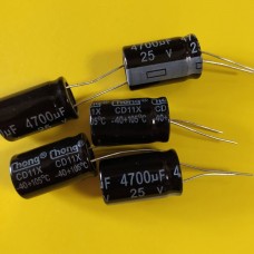 Конденсатор електролітичний 4700uF 25V 105°C 16*25 mm (CHONG)