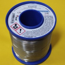 Припій 1,0mm / 1000g 1кг Cynel Sn60Pb40 Flux 2.5% (ПОС-60Ф)