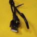 Кабель живлення‌ штекер USB A - штекер 2,5/5,5мм, 0,5м, чорний