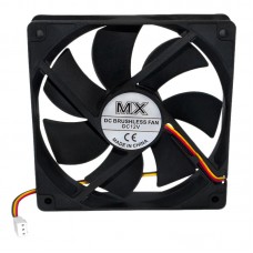 Вентилятор MX-12025 120*120*25 mm, 12V, 0.2A, 3 дроти з функцією FG