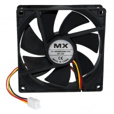 Вентилятор MX-9025 DC 12В 3 дроти 92*92*25 мм, 0.27A ковзання з функцією FG