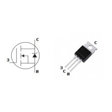 Транзистор полевой IRF1310N 100V 42A N-Channel MOSFET TO-220AB